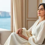 Home 18 상대방의 감정을 고려한 경계 설정 - **Prompt Title: The Calm Embrace of Self-Respect**
**Description:** An image capturing the seren...