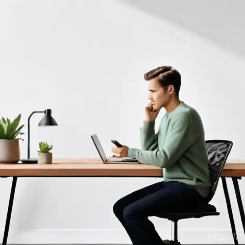 경계 설정을 통한 자기 이해 증진 - **Prompt:** A serene and composed person, gender-neutral, in their late 20s to early 30s, is seated ...