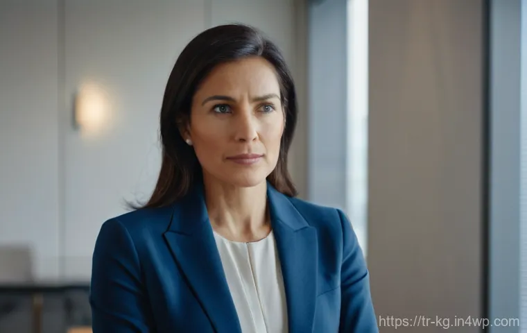 경계를 설정할 때 주의해야 할 점 - A person, gender-neutral, in their late 30s, is deliberately placing a smartphone face-down on a pol...